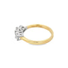 Parrys Jewellers 18ct Yellow Gold and Platinum Diamond Ring