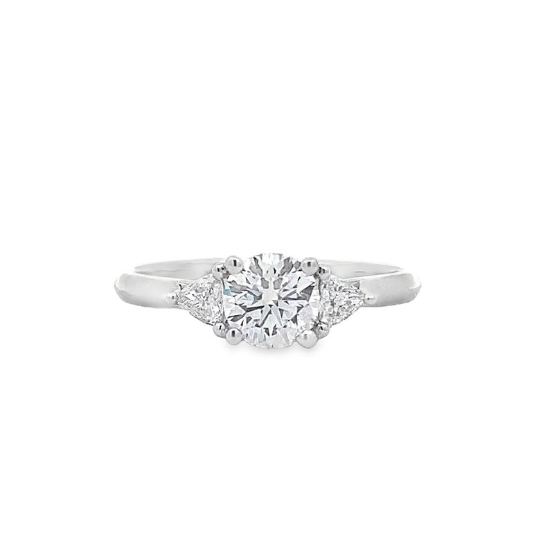 Parrys Jewellers 18ct White Gold 0.72ct LG Diamond Ring TDW = 0.91ct