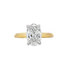 Parrys Jewellers 18ct Yellow Gold Platinum Oval 2.00ct L/G Ring