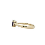 Parrys Jewellers 9ct Yellow Gold 1.15ct Amethyst 0.08ct Diamond Ring