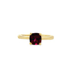 Parrys Jewellers9ct Yellow Gold 6mm Cushion Cut Rhodalite Garnet Ring