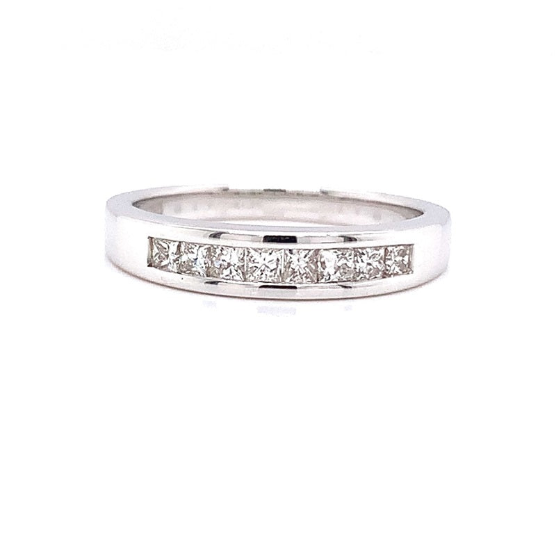 Parrys Jewellers 18 Carat White Gold Diamond Wedding Band TDW 0.39ct