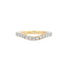 Parrys Jewellers 18ct Yellow Gold 15Rb=0.38Ct Gsi Diamond Set Curved Wedder