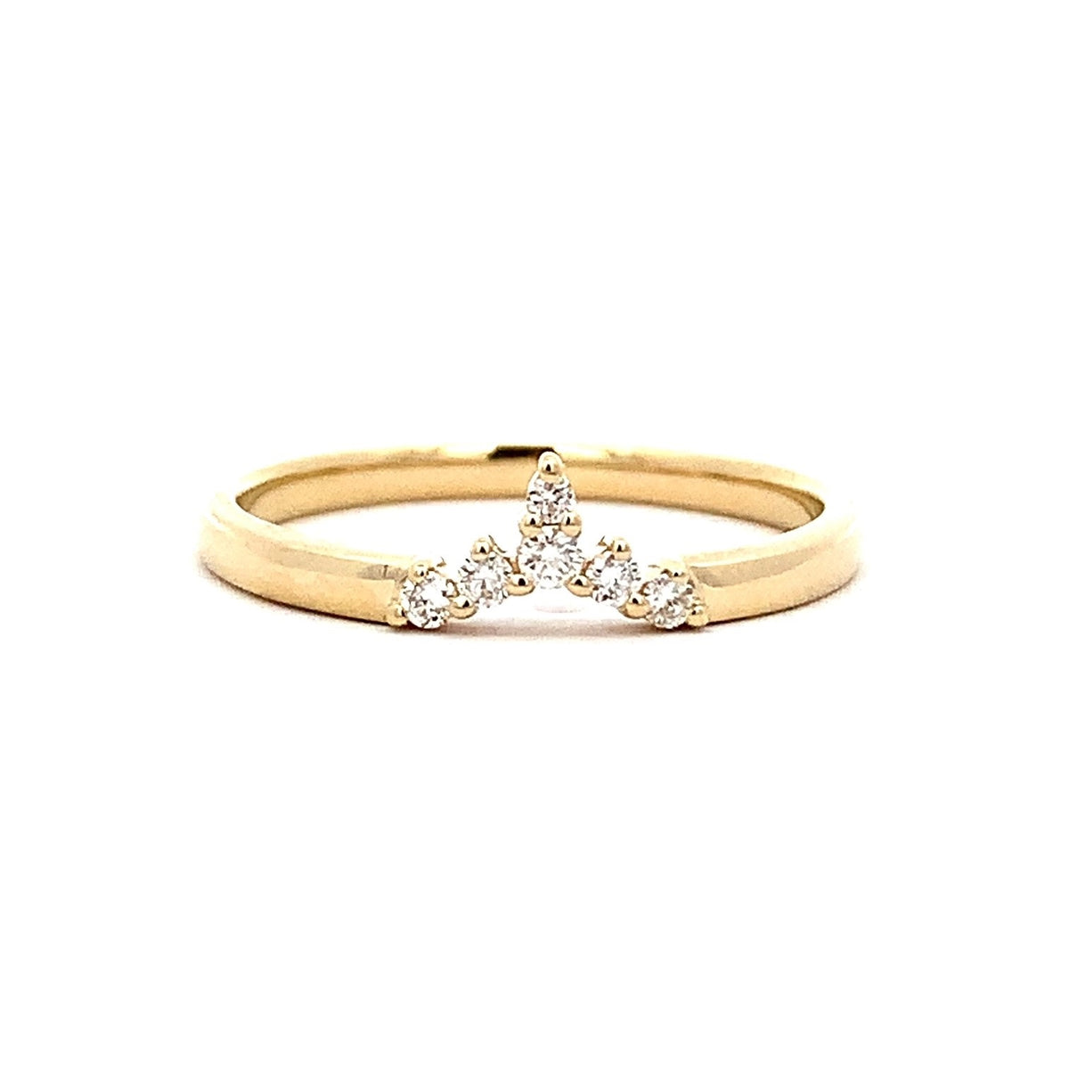 Parrys Jewellers 9ct Yellow Gold Diamond Set Ring TDW 0.10ct