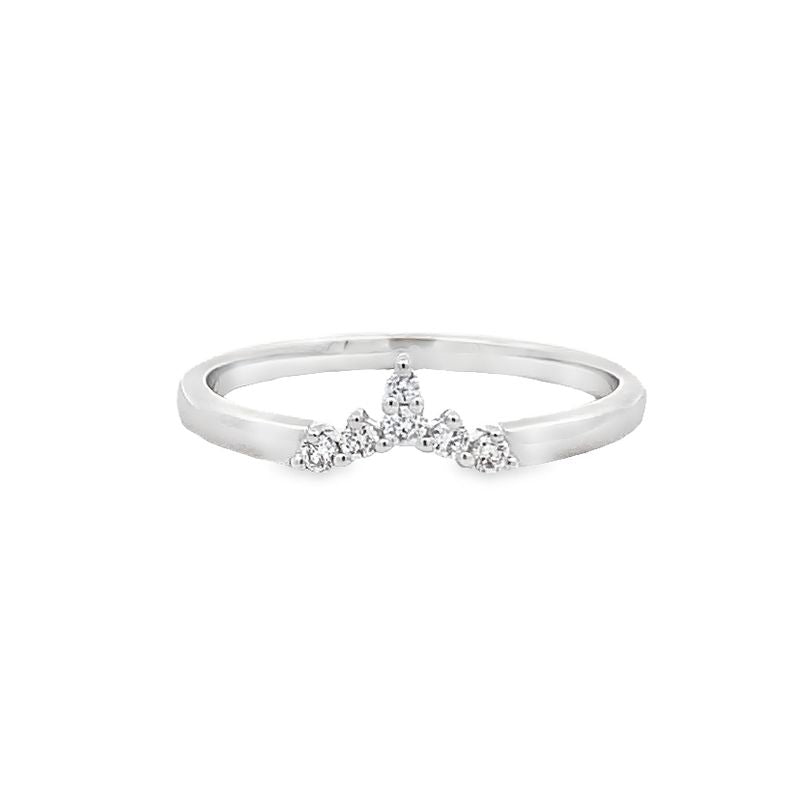 Parrys Jewellers 9ct White Gold Diamond Set Band TDW 0.10ct