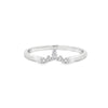 Parrys Jewellers 9ct White Gold 0.10ct Diamond Set Band TDW 0.10ct