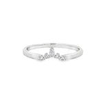 Parrys Jewellers 9ct White Gold 0.10ct Diamond Set Band TDW 0.10ct