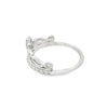 Parrys Jewellers 9ct White Gold Diamond Set Crown Ring TDW 0.05ct