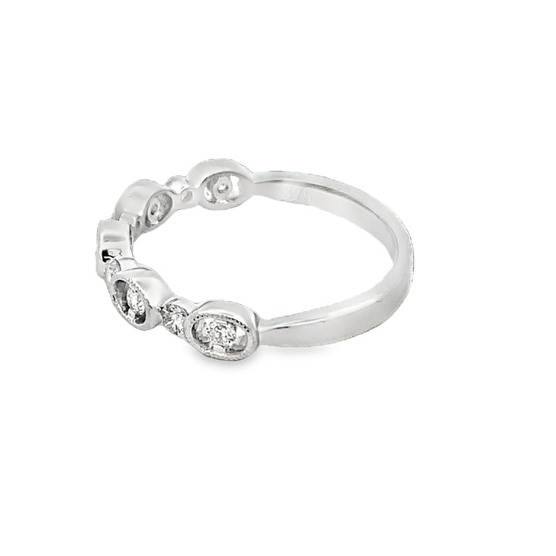 Parrys Jewellers 9ct White Gold Diamond Set Band TDW 0.38ct