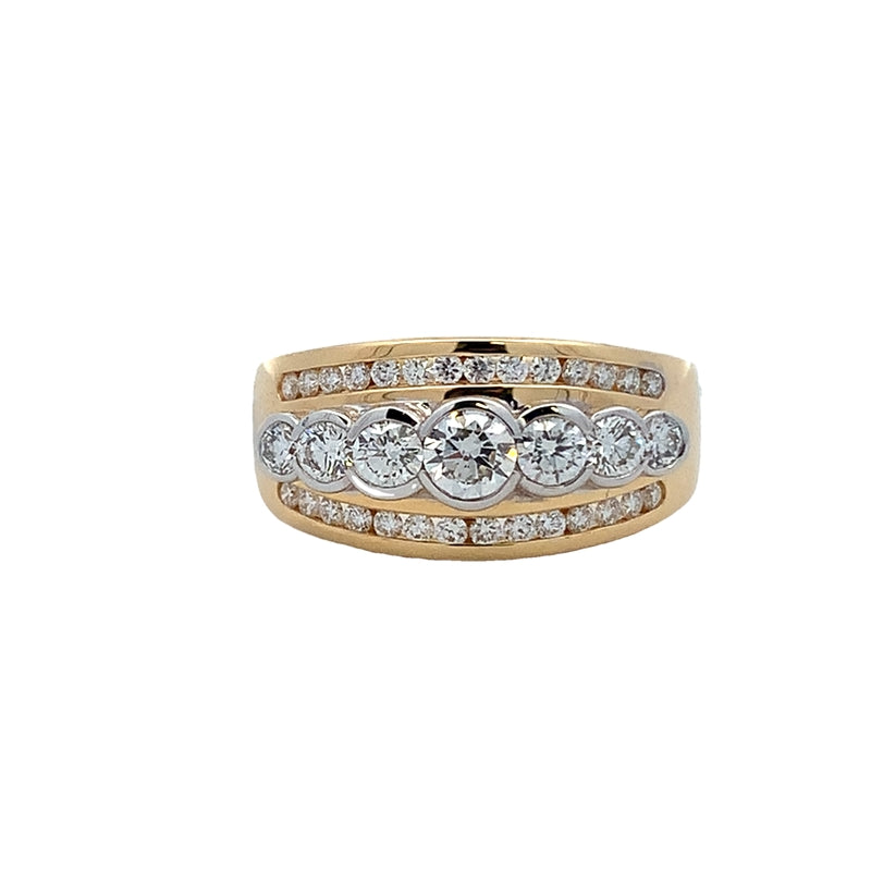 Parrys Jewellers 18ct Yellow Gold Diamond Dress Ring TDW 1.00ct