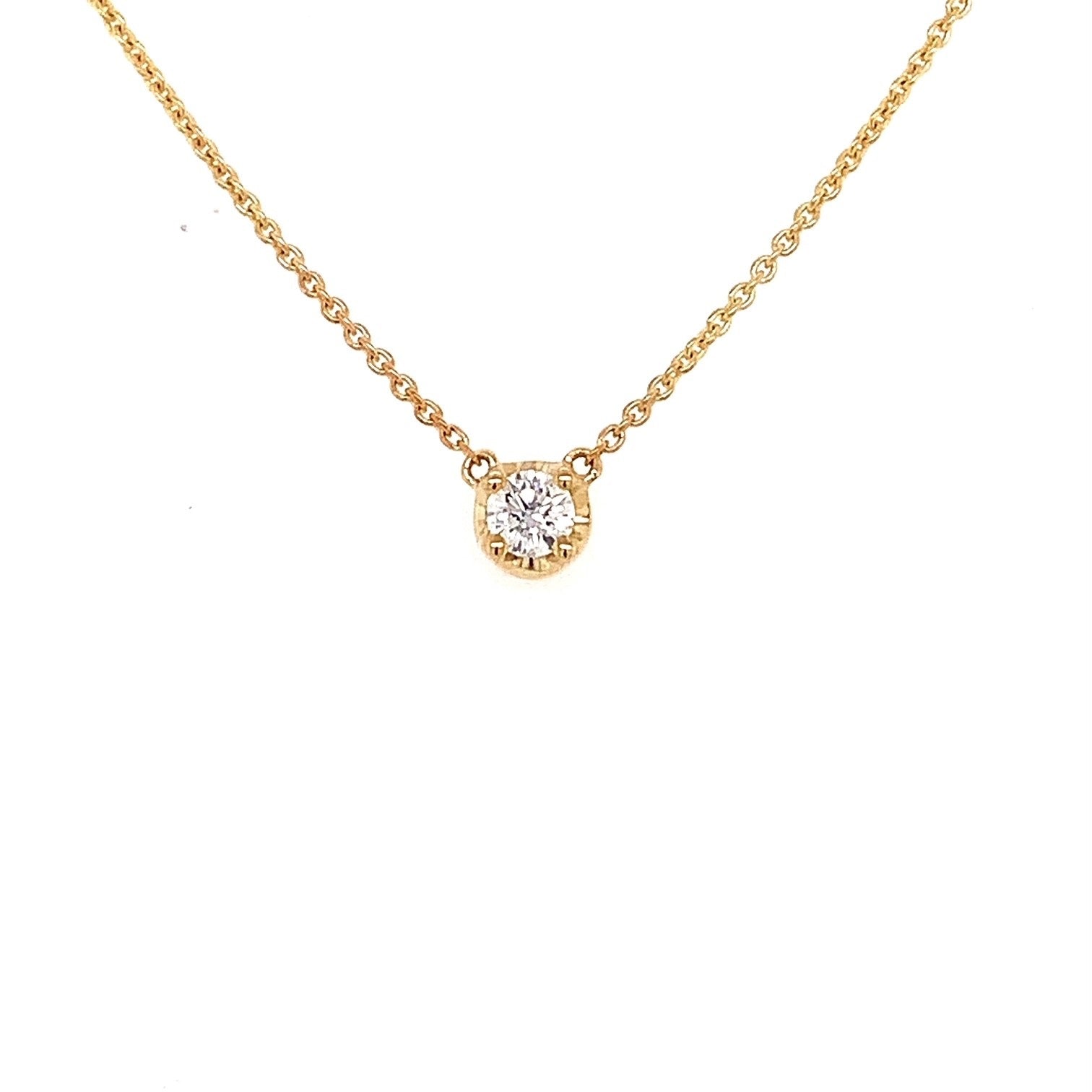 Solitaire shop necklace gold