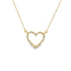 Parrys Jewellers9ct Yellow Gold Diamond Set Heart Pendant With Chain TDW 0.15ct