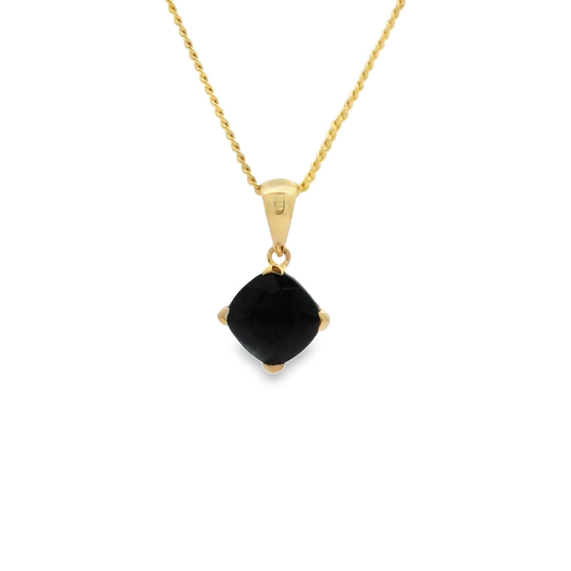 Parrys Jewellers 9ct Yellow Gold Sapphire Pendant