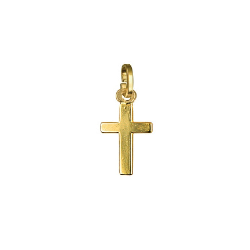 Parrys Jewellers 9ct Yellow Gold Plain Flat Cross