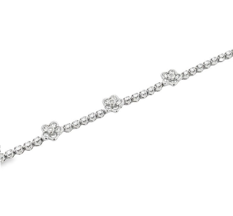 Parrys Jewellers Platinum Diamond Set Fancy Tennis Bracelet TDW = 1.85ct