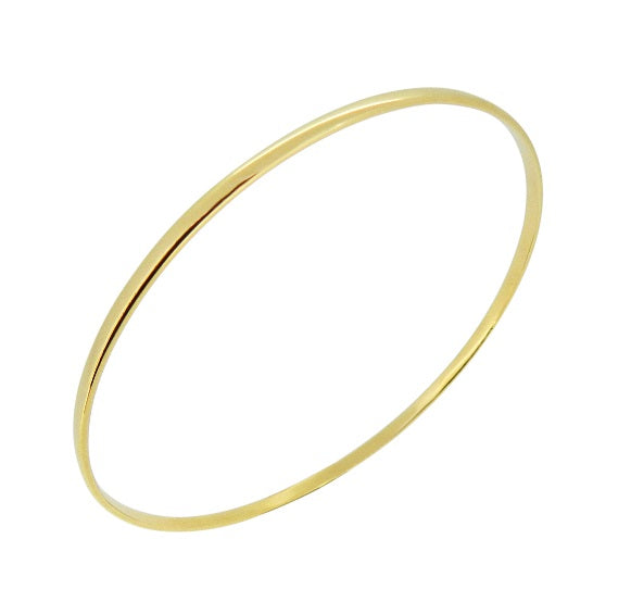 Parrys Jewellers 9ct Yellow Gold 3.5mm 63mm ID Bangle