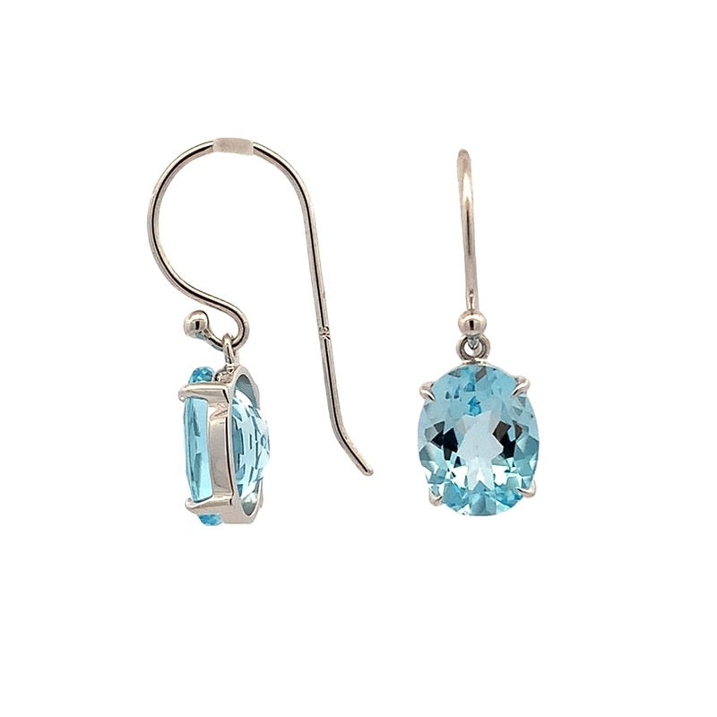 Parrys Jewellers Blue Topaz Drop Earrings