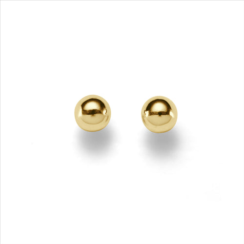 Parrys Jewellers 9ct Yellow Gold 5mm Polished Ball Studs