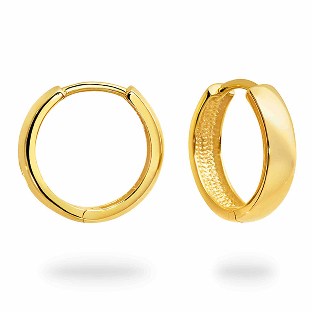 Parrys Jewellers 9ct Yellow Gold Huggie Earrings