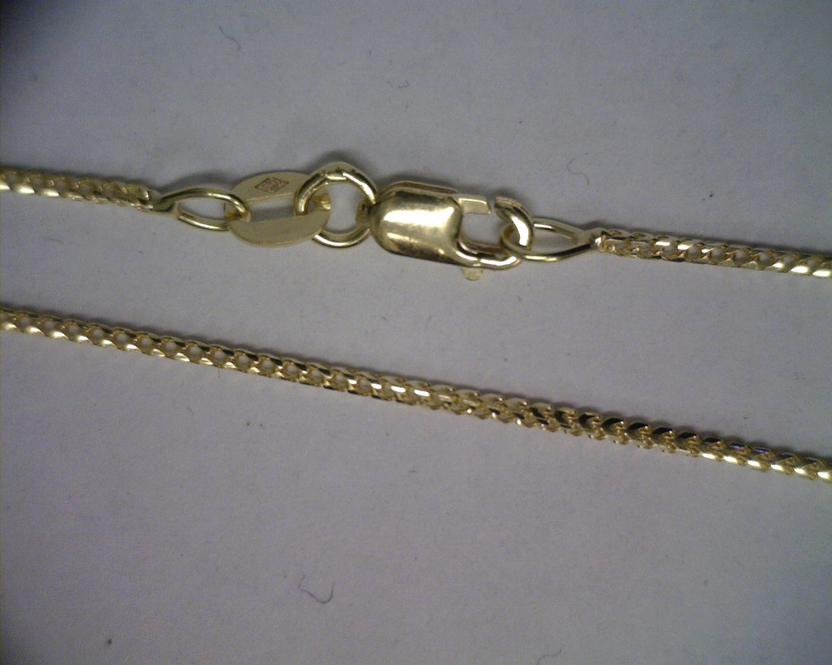 Parrys Jewellers 18ct Yellow Gold 1.1mm Franco Link Chain 45cm