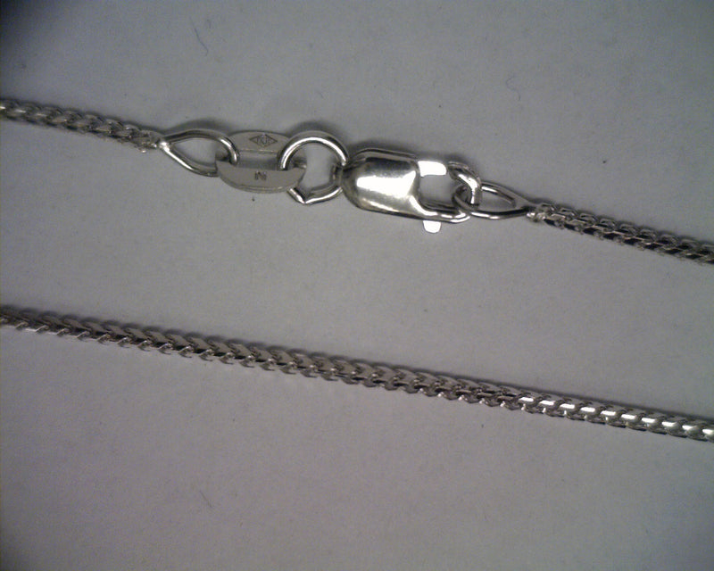 Parrys Jewellers 18ct White Gold Franco Link Chain 50cm