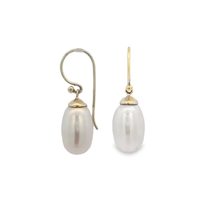 Parrys Jewellers Freshwater Pearl Drop Shepherds Hook Earrings