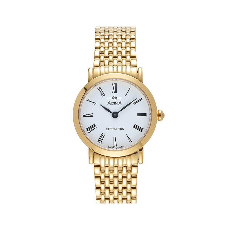 Adina Ladies Kensington Dress Watch Gold Plate Roman Numerial Dial - CT132 G1RB