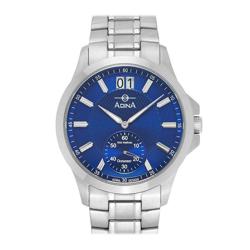 Adina Oceaneer Sports Dress Watch Stainless Steel Blue Dial - GW14 S6XB