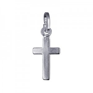 Parrys Jewellers Sterling Silver Flat Plain Cross