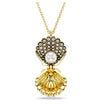 Swarovski Idyllia pendant Crystal pearl, Shell, White, Gold-tone plated 5683966