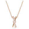 Swarovski Hyperbola Pendant Mixed Cuts, Twist, White, Rose Gold-Tone Plated 5689788