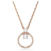 Swarovski Constella Pendant Round Cut, White, Rose Gold-Tone Plated 5692266