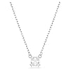 Swarovski Stilla Pendant Square Cut, White, Rhodium Plated 5701903