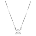 Swarovski Stilla Pendant Square Cut, White, Rhodium Plated 5701903