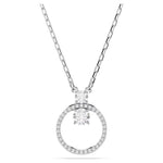 Swarovski Constella Pendant Pavé, Round Cut, White, Rhodium Plated 5692261