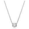 Swarovski Imber Pendant Round Cut, White, Rhodium Plated 5696039