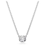 Swarovski Imber Pendant Round Cut, White, Rhodium Plated 5696039