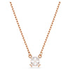 Swarovski Stilla Pendant Square Cut, White, Rose Gold-Tone Plated 5701904