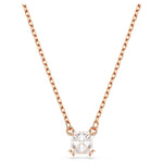 Swarovski Stilla Pendant Square Cut, White, Rose Gold-Tone Plated 5701904