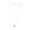 Swarovski Bella V pendant Round cut, Green, Rhodium plated 5724285