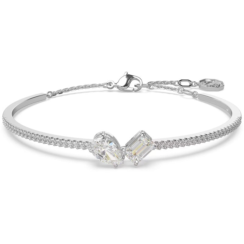 Swarovski Mesmera Bangle Mixed cuts, White, Rhodium plated 5667253