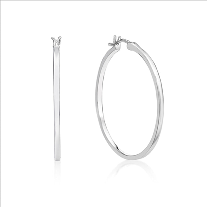 Parrys Jewellers S/Silver Hoop 2 X 43Mm