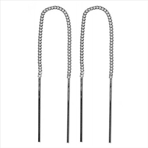 Parrys Jewellers Sterling Silver ItalianThread Earrings 024-00875