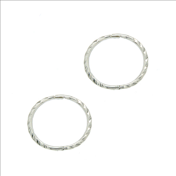 Parrys Jewellers 12mm Twist Silver Sleepers