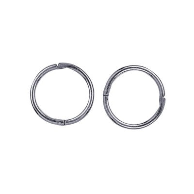 Parrys Jewellers Stirling Silver 8mm Plain Sleepers 024-01903