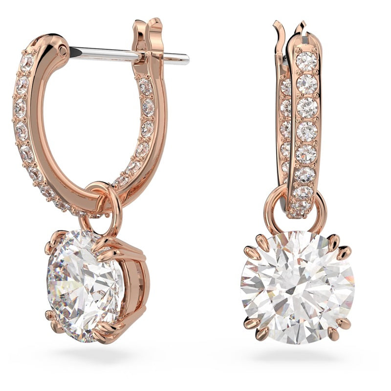 Swarovski Constella drop white/ros earrings 5648991