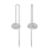 Swarovski Sublima drop earrings White, Rhodium plated 5683448