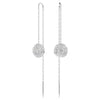 Swarovski Sublima drop earrings White, Rhodium plated 5683448