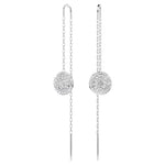 Swarovski Sublima drop earrings White, Rhodium plated 5683448