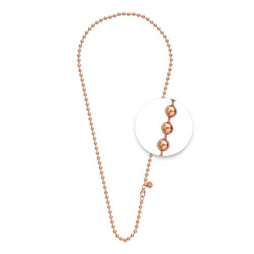 Parrys Jewellers Rose Gold Plated Necklet 4mm X 70cm